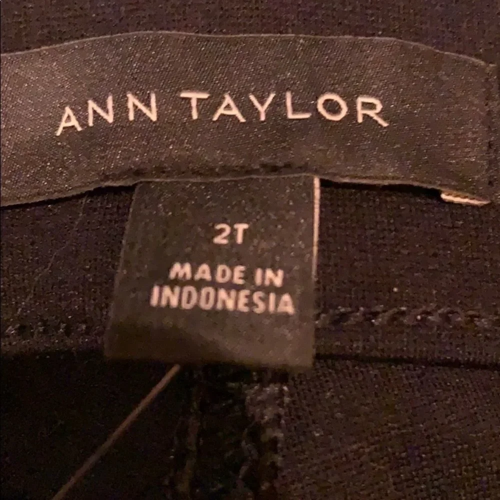 𝅺nwt Ann Taylor the Skinny jeans black 2 Tall jeans